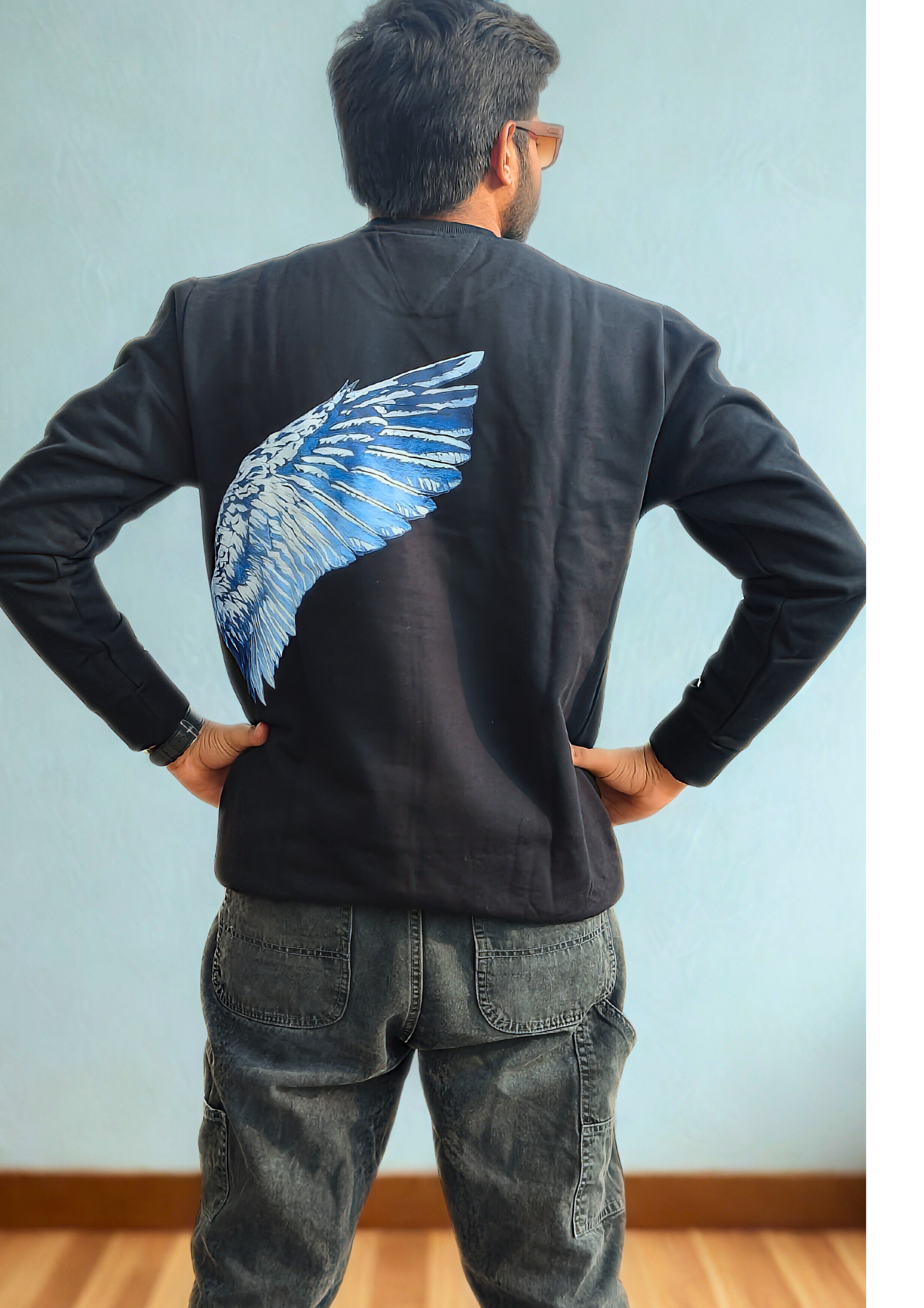 Stone & Sage “Skybound” Wing Graphic Sweatshirt
