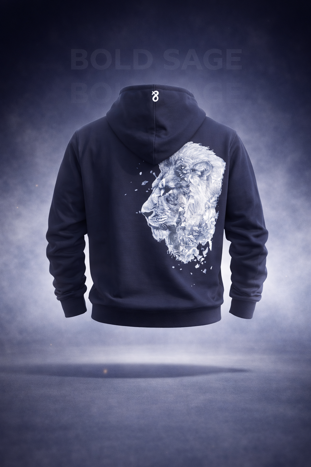 Age Becomes Hard Hoodie – Navy Blue