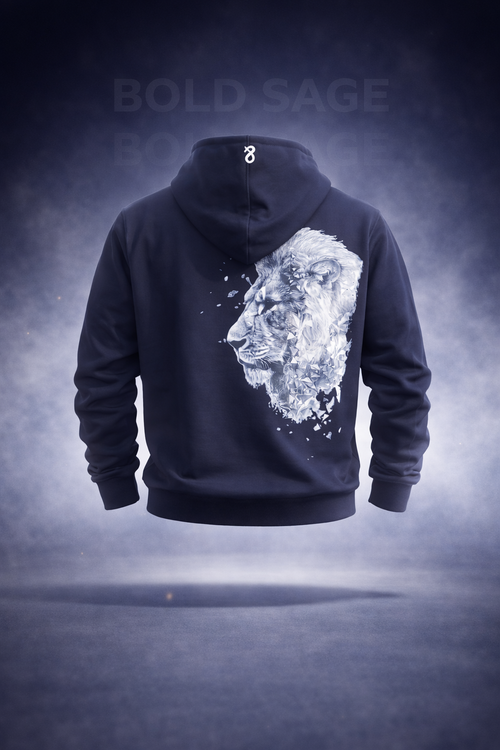 Age Becomes Hard Hoodie – Navy Blue