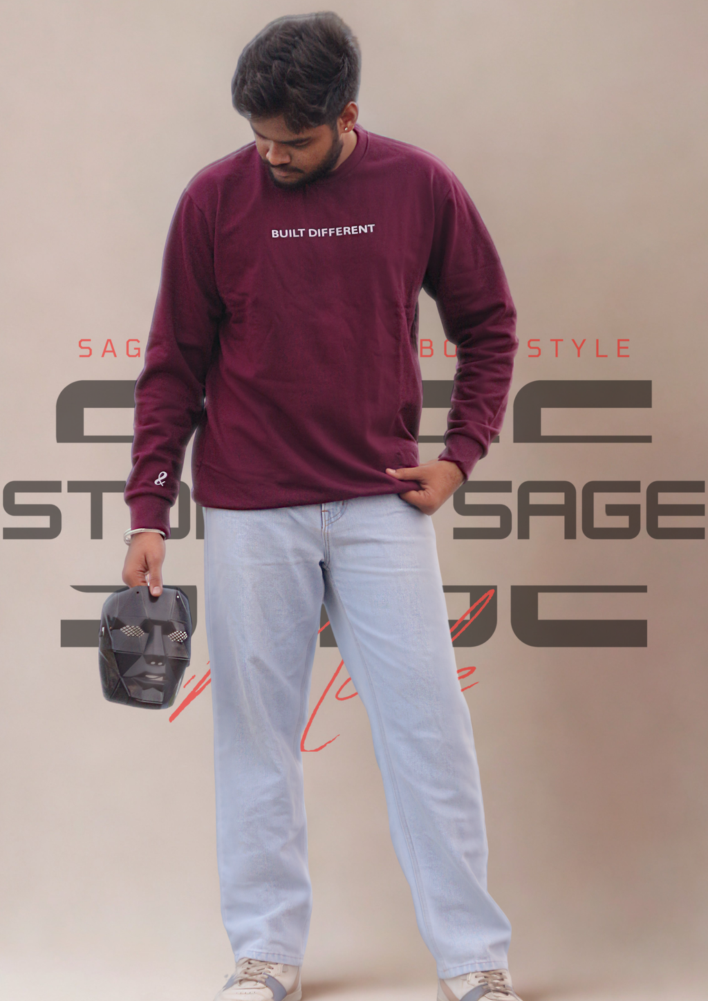 Groove winter collection -Maroon Sweatshirt
