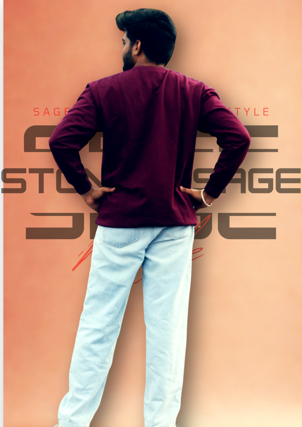 Groove winter collection -Maroon Sweatshirt