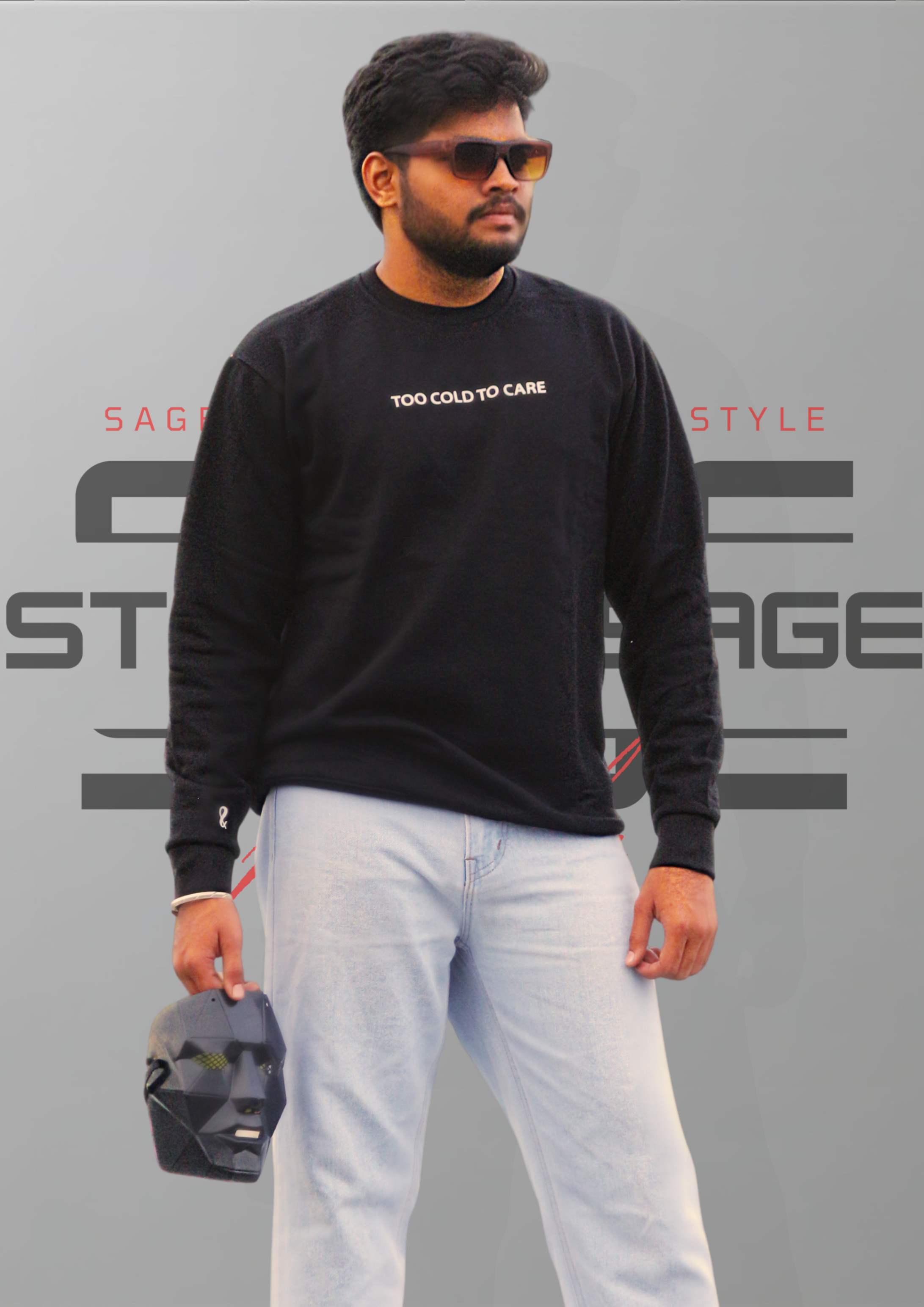 Stone & Sage “Skybound” Wing Graphic Sweatshirt