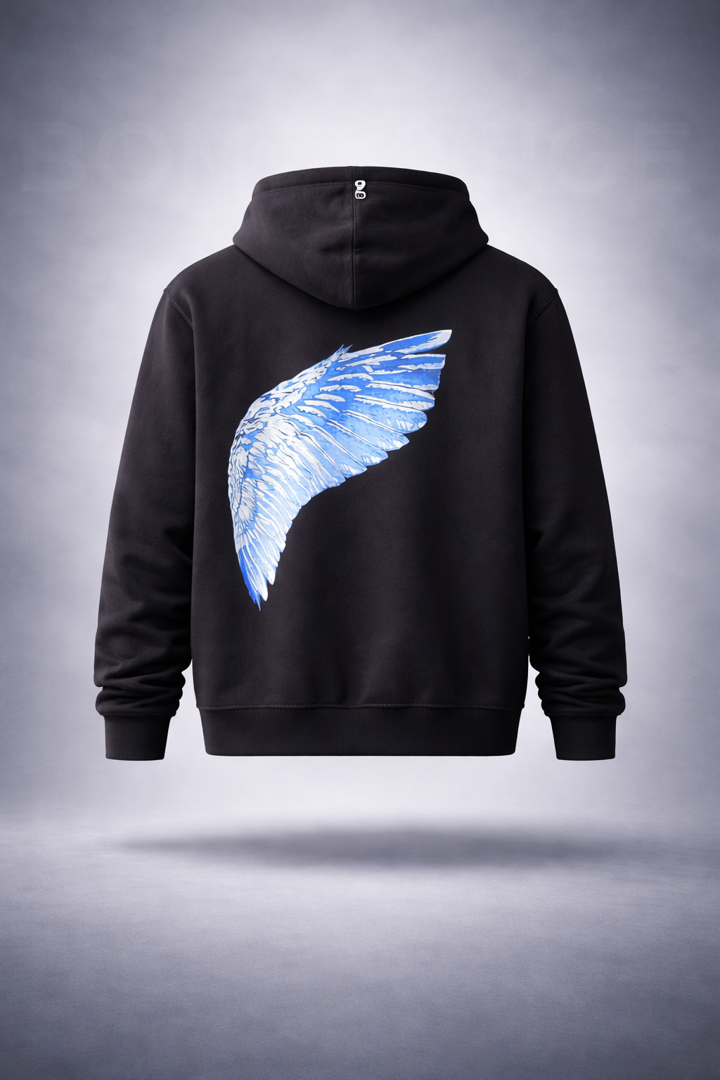 Too Cold To Care Hoodie – Black
