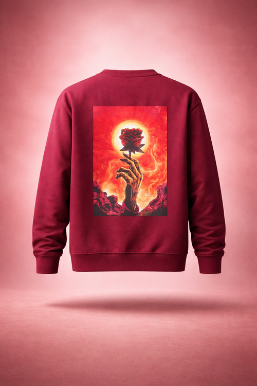 Stone & Sage “Flame Bloom” Graphic Sweatshirt