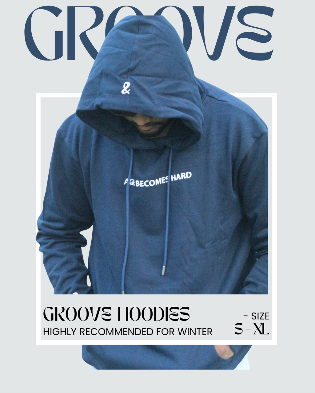 Groove Collection - Navy Blue Hoodie