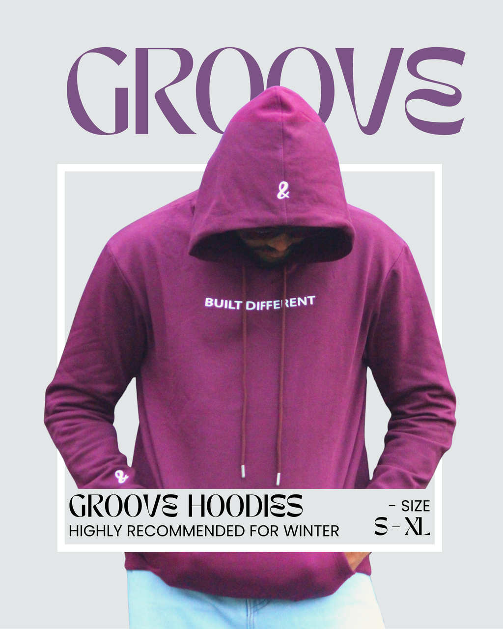 Groove Collection - Maroon Hoodie